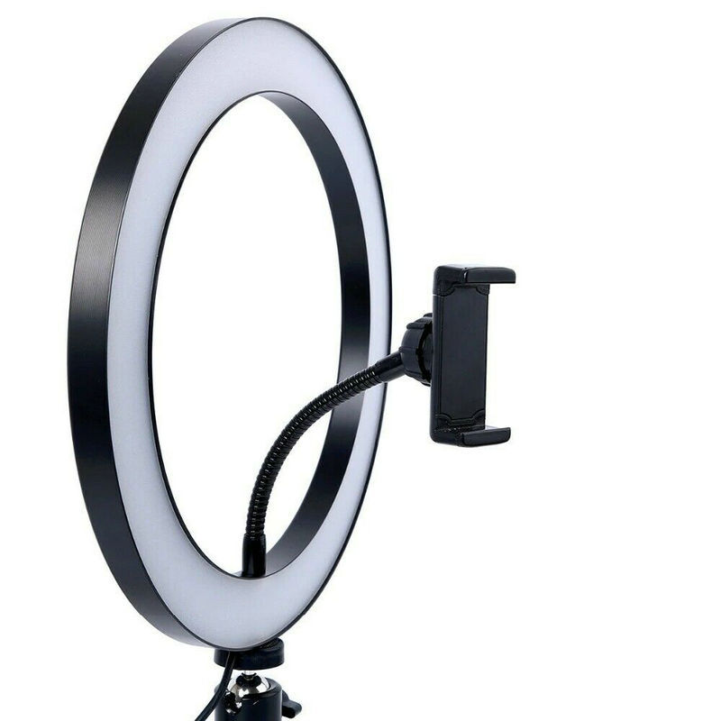 사진 10 "셀카 LED 링 조명 스튜디오 사진 비디오 디밍 램프 26 cm (직경.) f/메이크업 라이브 셀카 카메라 폰 조명