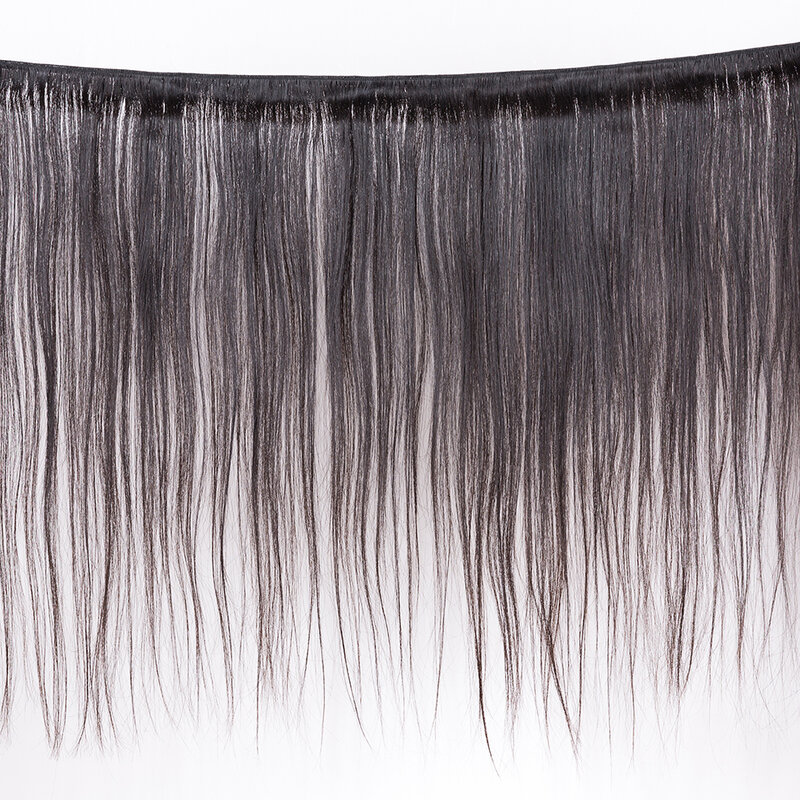 MOCHA Hair-extensiones de cabello humano brasileño sin procesar, pelo liso de 8 "- 26" 10A, Color Natural, 100%