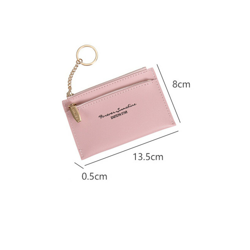 2022 Fashion Mini Wallet Credit Multi-Card Holders Wallet PU Function Zipper Ultra-Thin Organizer Case Student Women Coin Purse