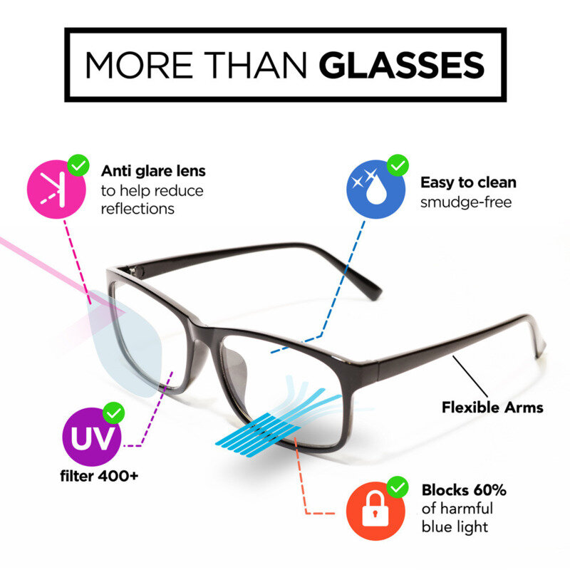 Occhiali per Computer Anti Blue Ray blocco della luce occhiali da lavoro occhiali da vista ottici blocco UV occhiali da gioco con filtro occhiali