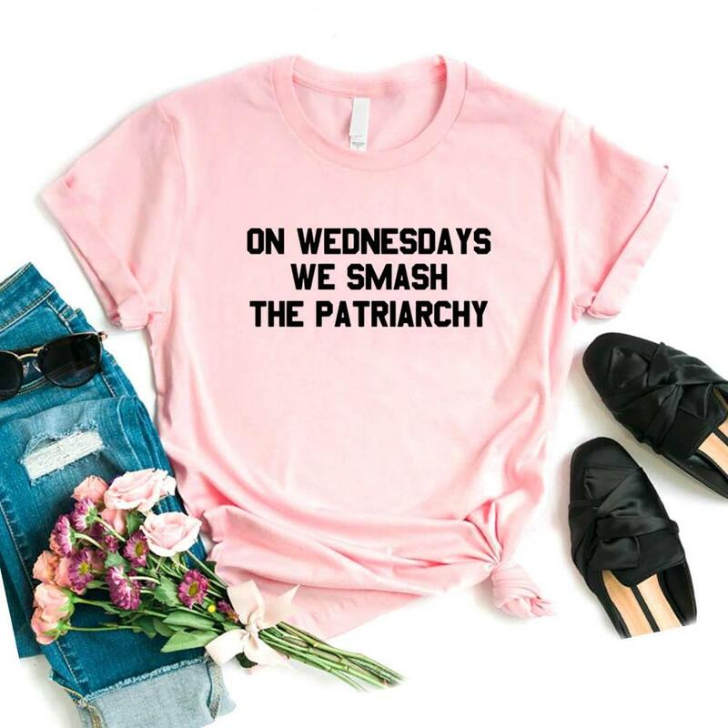 Les mercredis We Smash The Fosarchy Femmes Économie Casual T-shirt drôle pour Lady Top Tee Hipster 6 NA-567 de documents