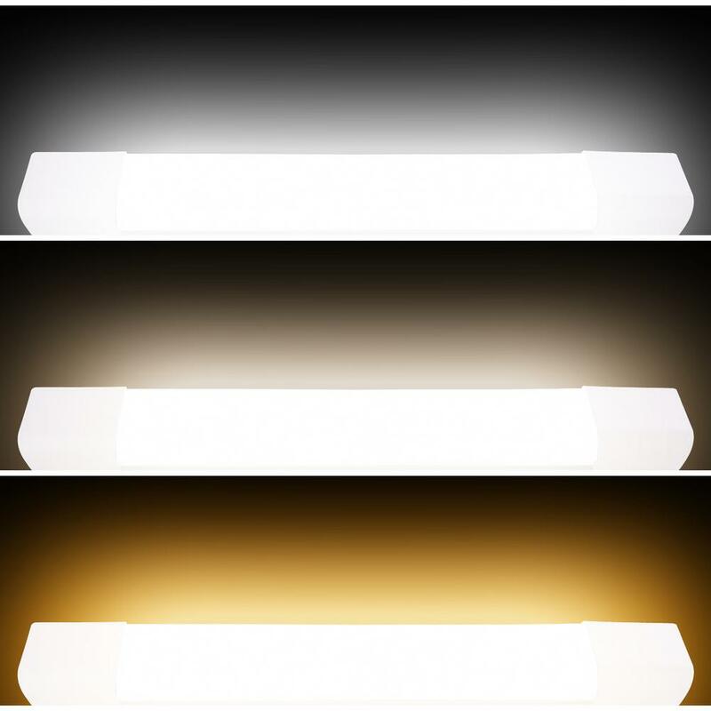 단일 LED 조명 기구, 정화 램프, 천장 조명 램프, 천장 및 캐비닛 아래 조명, 3 색 온도