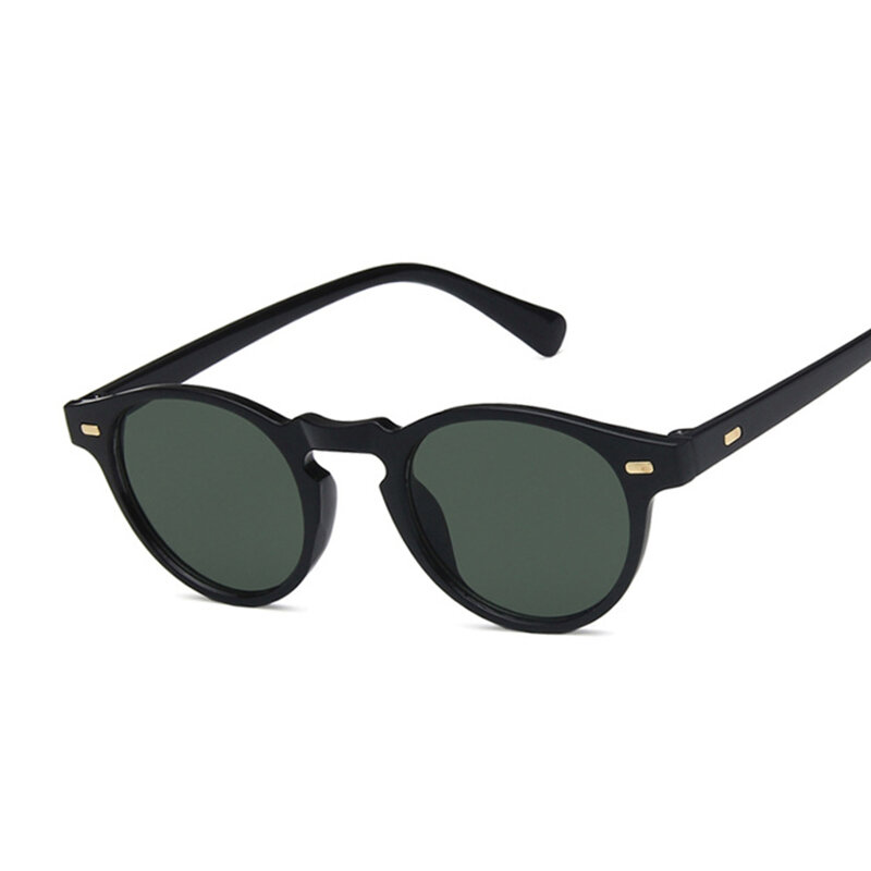 Gafas De Sol redondas con protección UV400 para hombre y mujer, lentes De Sol femeninos De diseñador De marca, Estilo Vintage, para conducir