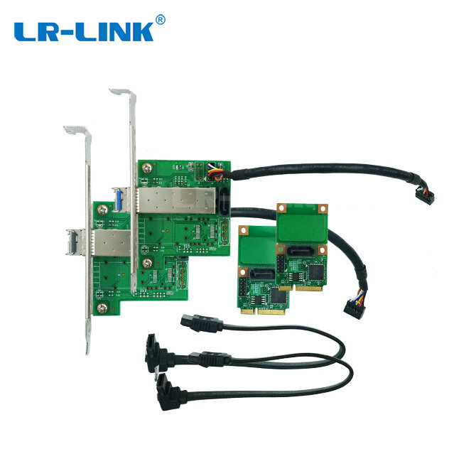 LRES2204PF-TXRX 1 компл. Гигабитное оптоволокно Ethernet SFP порт PCI-Express односторонняя передача сетевая карта