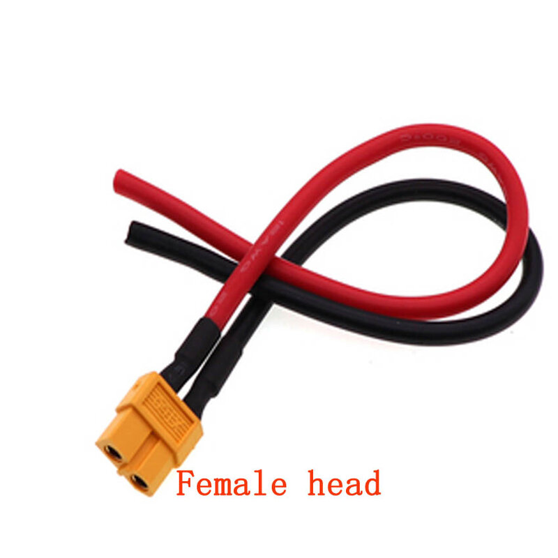 XT60 Connector Conversion cables 10cm 20cm 30cm 50cm 1m High Current Male / Female Plug Extension Cable Lead Silicone Wire 12AWG