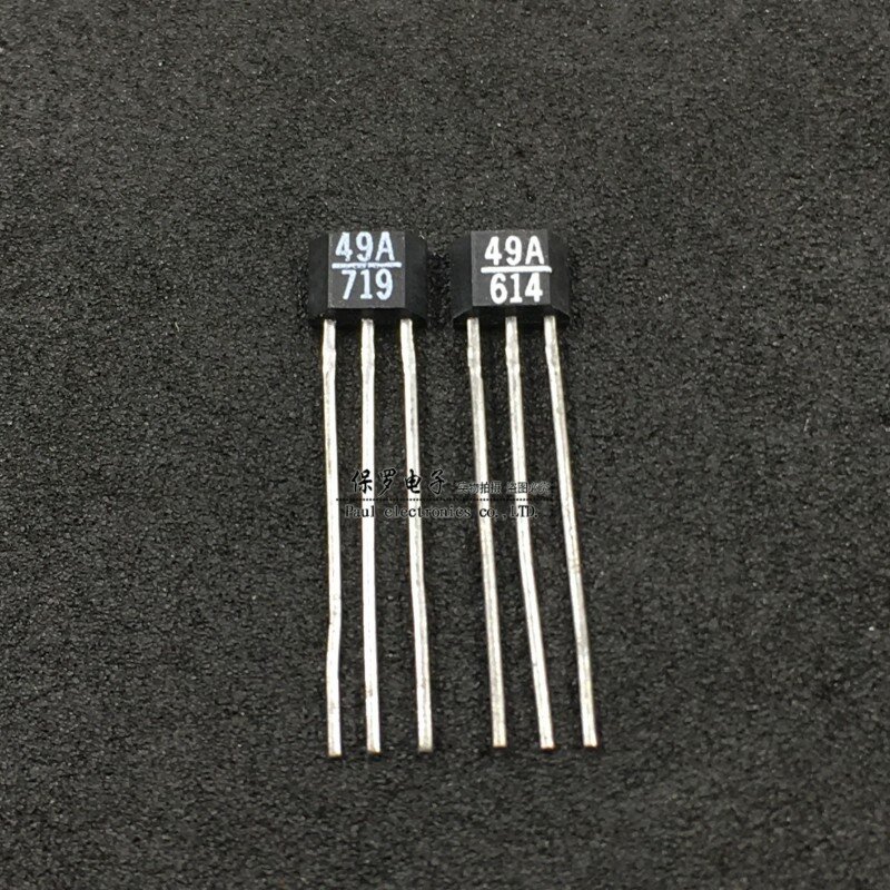 10Pcs 100% Orginal Nieuwe Real Voorraad 49A Hall Sensor SS449A Unipolaire Hall Switch Element 449A TO-92S