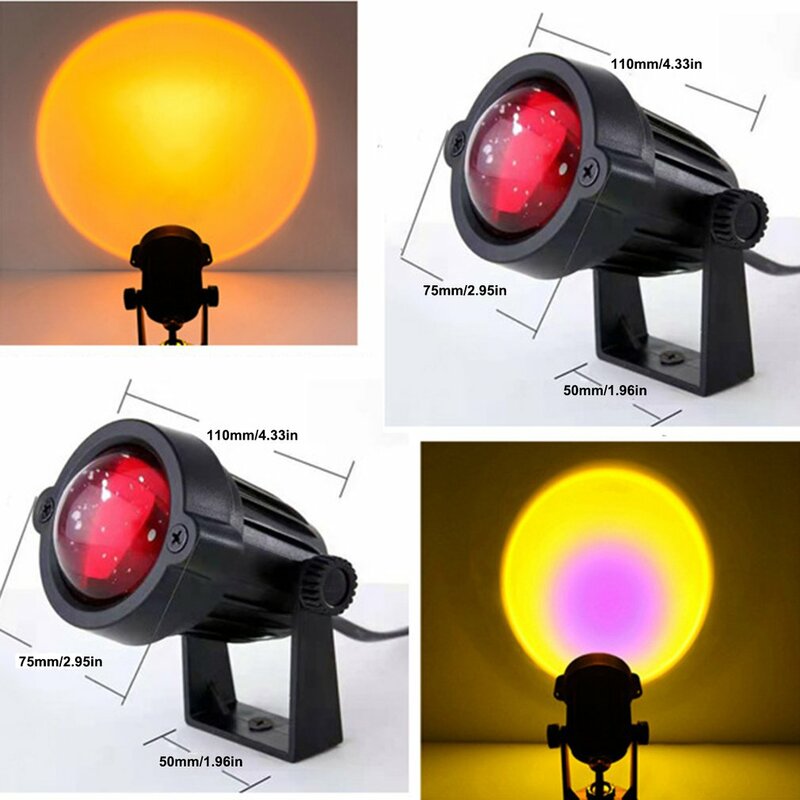 Proyektor Mini Lampu Malam Suasana Toko Kopi Lampu Proyeksi Kamar Tidur Anak-anak Lampu Proyeksi Malam Lucu Steker USB