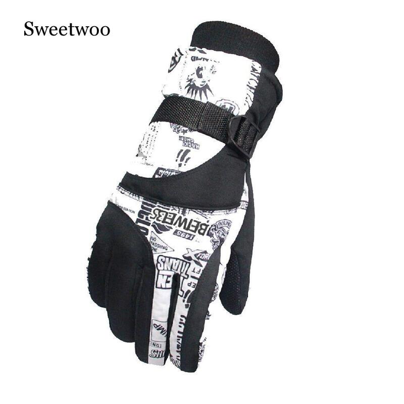 SWEETWOO-guantes cálidos de invierno para hombre y mujer, manoplas de esquí para Snowboard, moto de nieve, moto, a prueba de viento, 2019