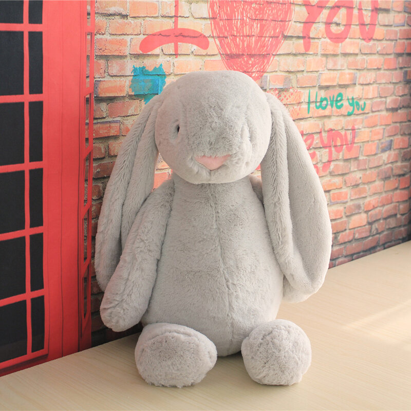 40cm simpatico cartone animato coniglio peluche giocattoli Peluches Kawaii Fluffly coniglio peluche bambole giocattolo per ragazze compleanno regali di natale