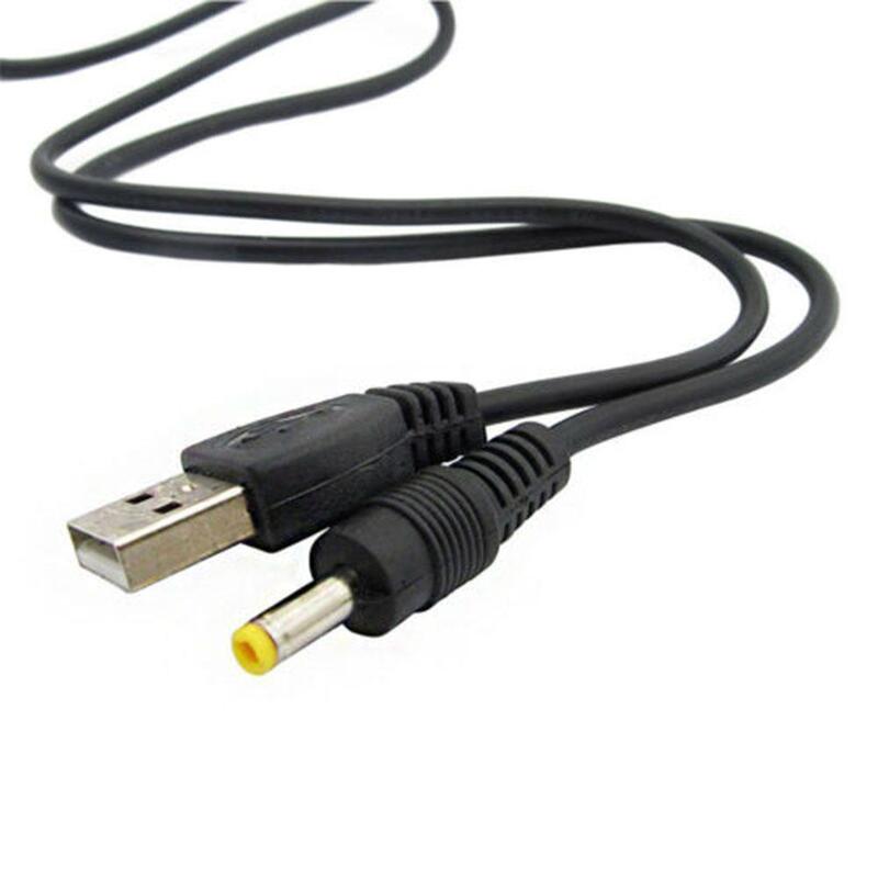 1 sztuk 0.8m kabel, nadaje się do PSP 1000 2000 3000 kabel do ładowania USB USB do DC 4.0x1.7mm wtyczka 5V 1A kabel do ładowania