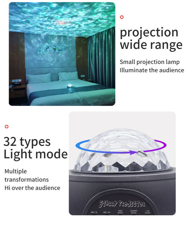 Светодиодный проектор звездного неба, светильник ПА с светодиодный Ной проекцией, ночник для спальни, с Usb, Bluetooth, голосовым управлением, ночсветильник, подарки