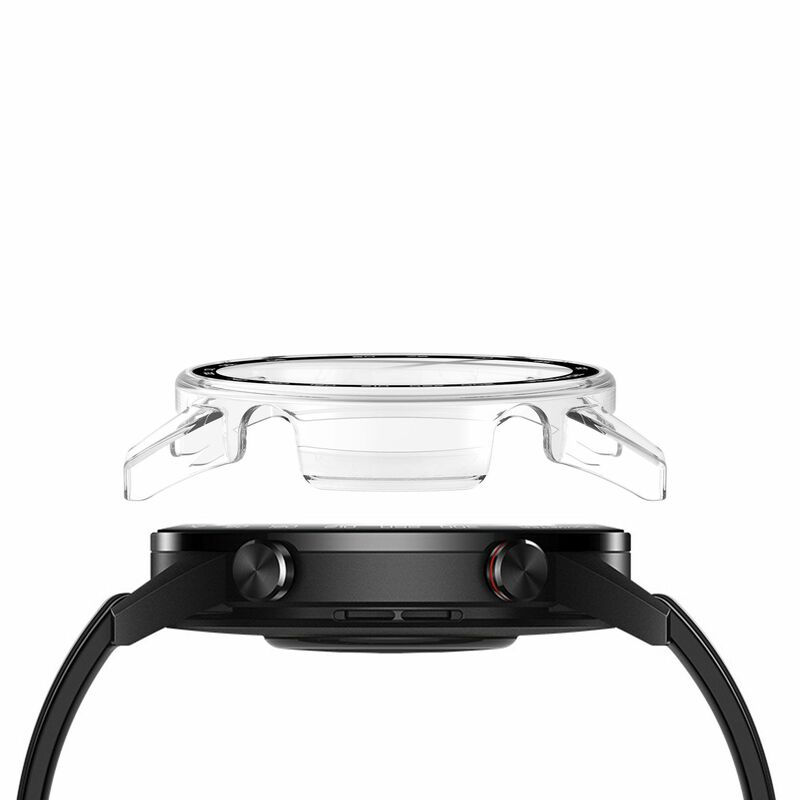 Funda protectora de pantalla de vidrio de borde duro, carcasa de marco para Huawei Honor Magic Watch 2, 46MM, accesorios de cubierta de parachoques