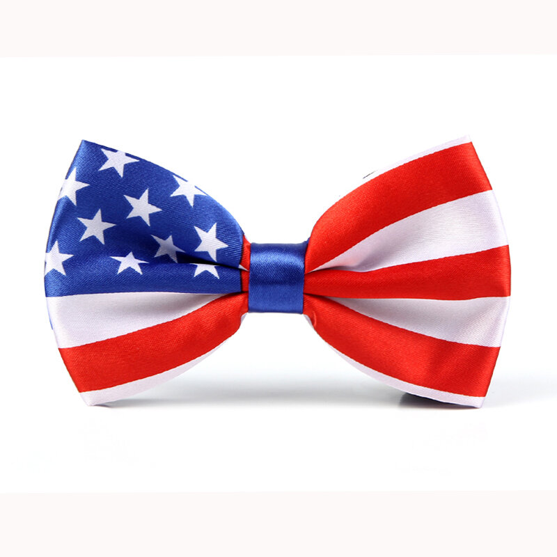 Porte-jarretelles drapeau américain pour hommes, ensemble avec nœud papillon de 3.5cm de large, porte-pantalons de mariage, cadeau galus