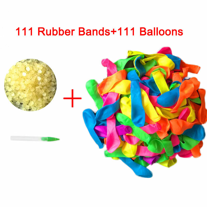 500 Buah Balon Air Paket Tambahan Mainan untuk Anak Dewasa Sihir Musim Panas Pesta Pantai Luar Ruangan Mengisi Balon Air Bom Mainan
