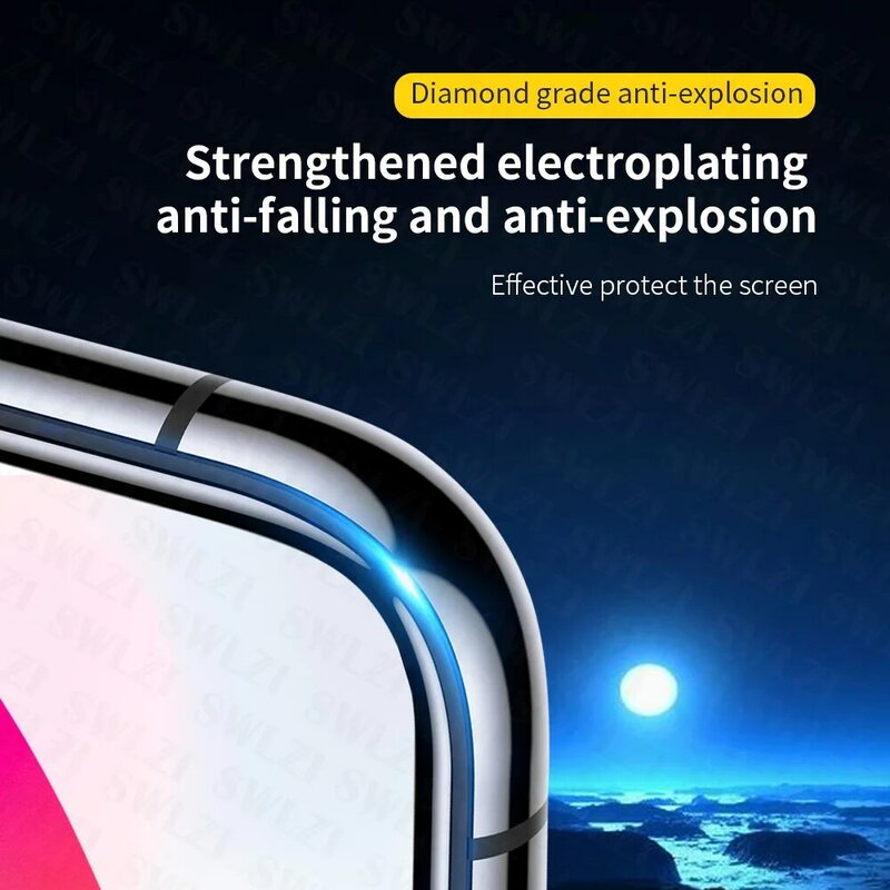 5/3/1Pcs for iphone X XR SE XS 12 Mini 11 Pro Max 8 7 6 6s Plus Phone Screen Protector Tempered Glass Protective Film on Glass