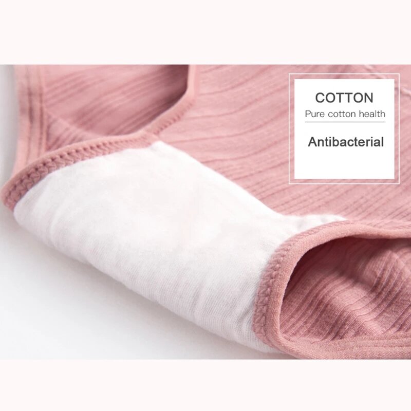 Bragas de maternidad de algodón para mujeres embarazadas, bragas de cintura alta, soporte de vientre ajustable, bragas de encaje de Color sólido
