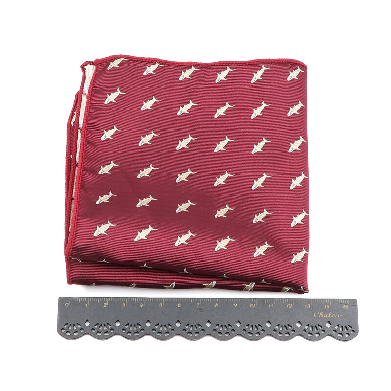 Moda bolso quadrado masculino bule vermelho lenço de poliéster impressão hankie feminino & masculino casual festa presente smoking laço acessórios