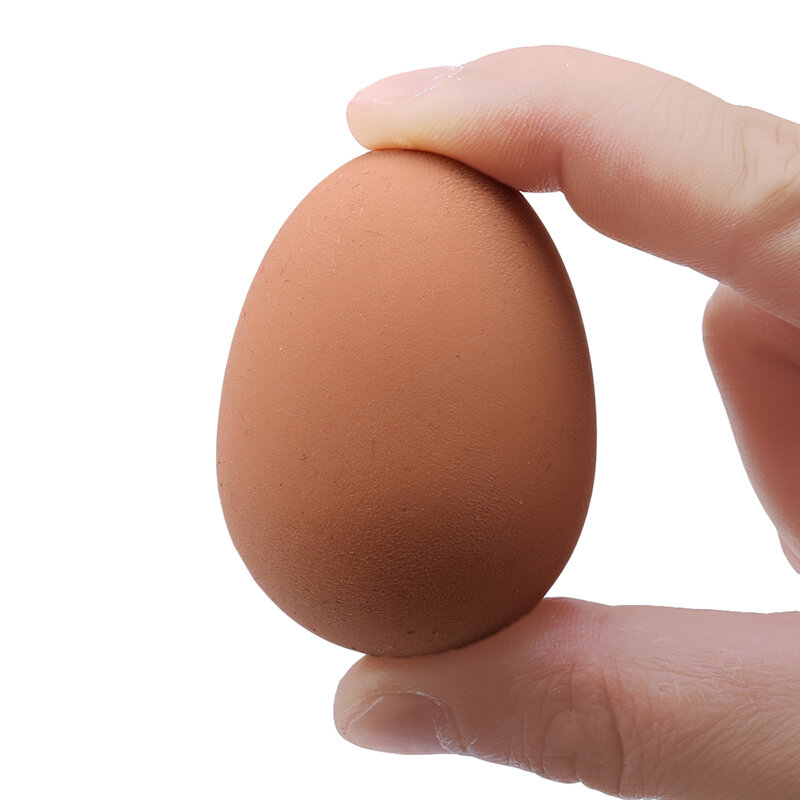 大人の卵用のリアルなフェイクラバーバウンスボール,戦闘と鶏のネスティング用の弾力性のある卵,ペットのおもちゃ,1ユニット