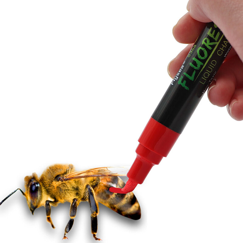 1 Pcs Queen King Bee Marker Pen 8 Kleuren Optionele Bijenkoningin Markering Pen Schuine Bijenteelt Gereedschappen