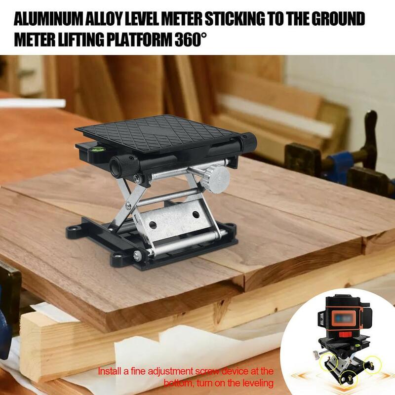 Aluminium Jack podnośnik nożycowy Router stół frezowanie stół podnoszący grawerowanie drewna laboratorium stojak podnoszący narzędzia stolarskie