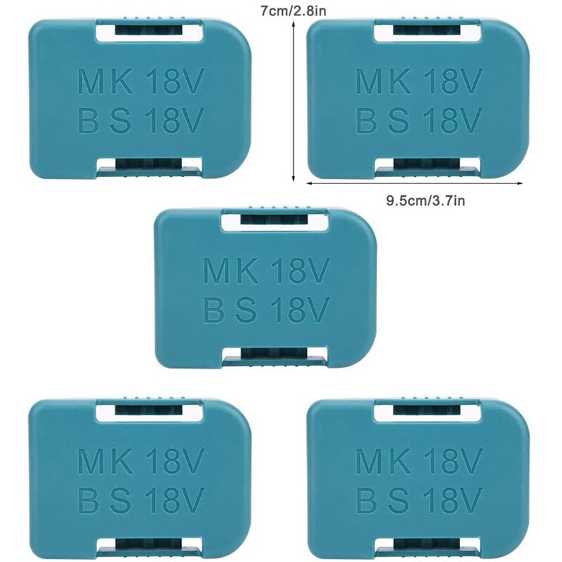 5 uds batería Rack de almacenamiento de funda, soporte para Makita 18V dispositivos de fijación de promoción