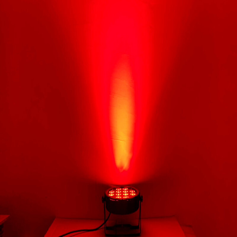Lampu sorot LED datar RGBWA UV 6 dalam 1 18x18W, lampu sorot Par Dmx panggung, lampu cuci DJ