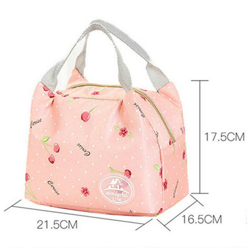 Functional Pattern Cooler Cute Portable Lunch Bags Thermal Insulated Container Lunch Box Portable Food Containe Storage Picnic