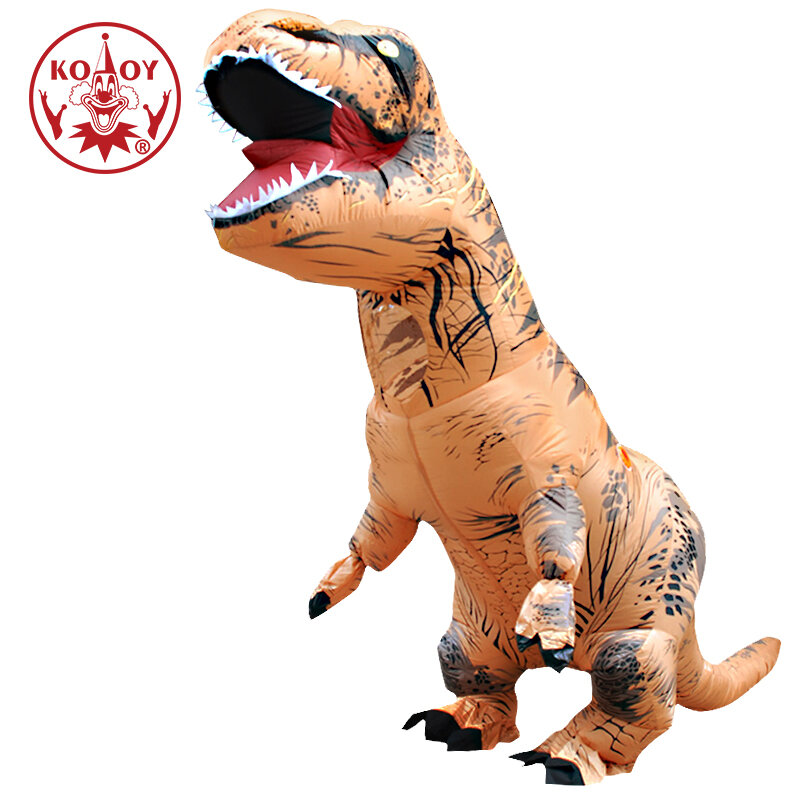 Adult Kids Inflatable Dinosaur Costume T-Rex Purim Carnival Party Cosplay Costume Dress Suits for Man Woman Halloween Costume