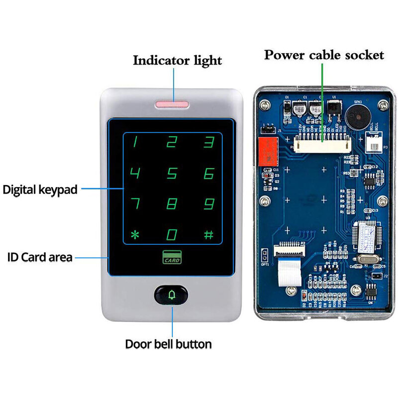 Автономная система контроля доступа RFID клавиатура металлическая сенсорная водонепроницаемая система безопасности дверного замка IP65