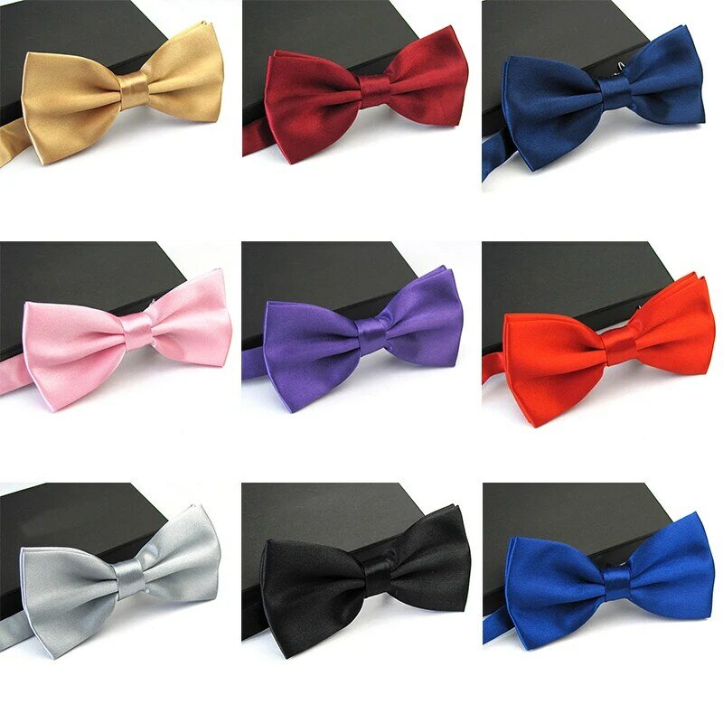 Hot Sale 1PC Gentleman Men Classic Tuxedo Bowtie Necktie For Wedding Party Bow tie knot Bow Tie Boys Fashion 9 Solid Colors