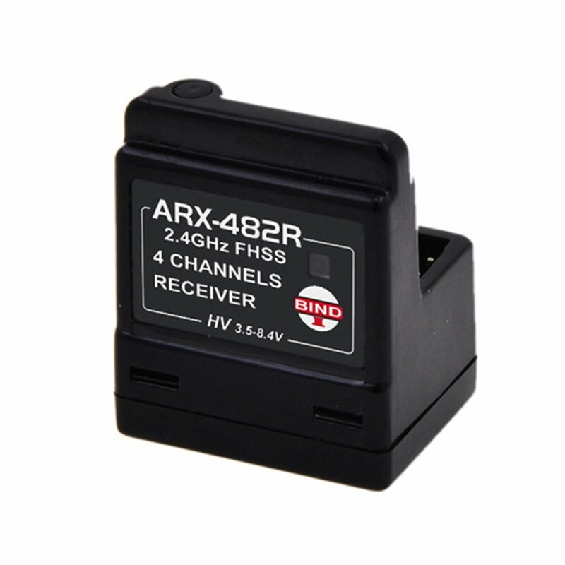 Arx-482r novo built-in antena 4-channel fhss padrão 2.4g receptor vertical