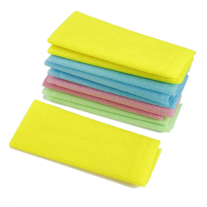 2 sztuk piękno złuszczanie skóry tkaniny myjka japoński ręcznik do mycia ciała nylon ręcznik do polerowania skóry ręcznik