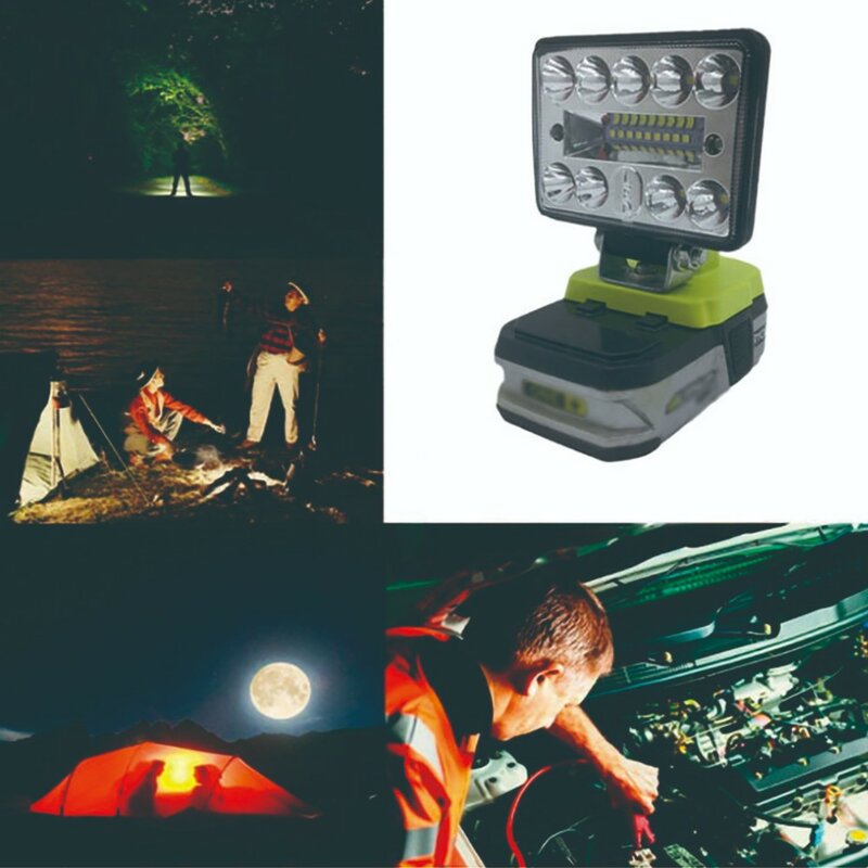 مصباح عمل محمول 15-30 واط 18 فولت الإنارات الجهد حماية في الهواء الطلق إضاءة داخلية خاصة الهندسة الإنارات LED مصابيح