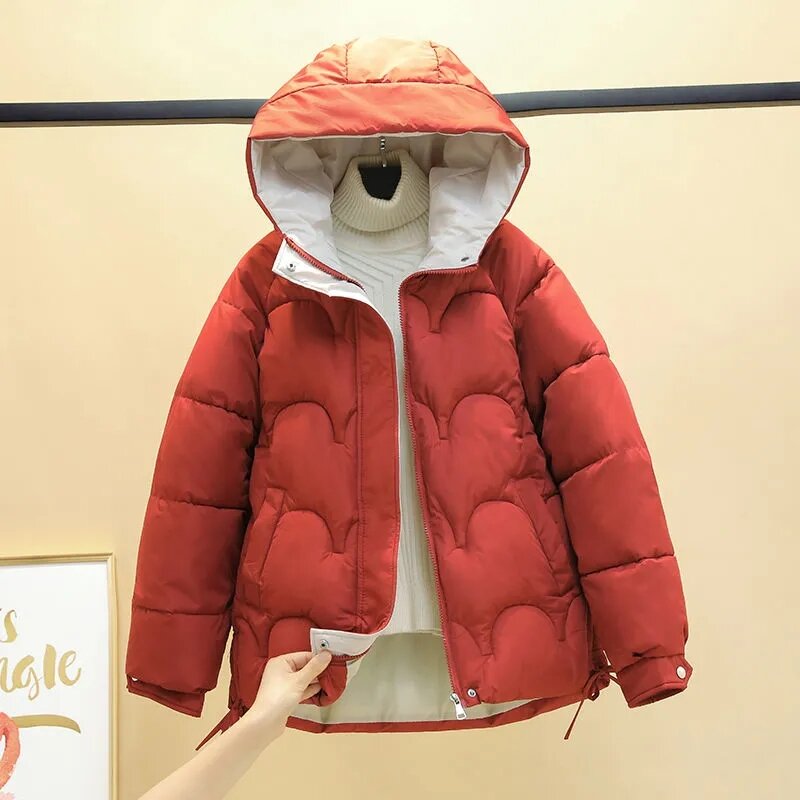 New Short Winter Jacket Women parka Coat Winter Hooded Solid autunno inverno Coat Warm Puffer Jacket abbigliamento donna Plus Size 3XL