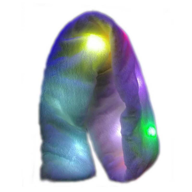 Kolorowe diody Led Luminous szalik ciepłe akcesoria odzież do klubu