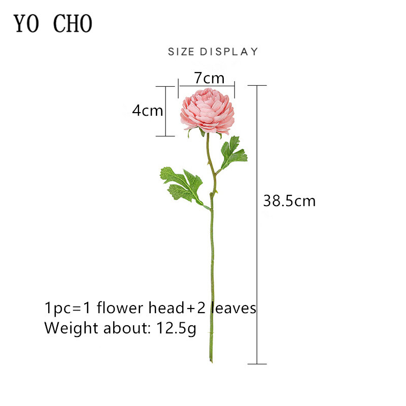 Yo Cho Buket Bunga Mawar Sutra Buatan Pink Lotus Rumah Pernikahan Decor DIY Pengantin Buket Bunga Pesta Prom Simulasi Bunga