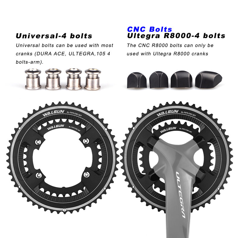 ULTEGRA FC-R8000 11-SPEED CHAINRING 110BCD 4-BOLT ROAD BIKE CHAIN RING 50T-34T 52T-36T 53T-39T DOUBLE BICYCLE CRANKSET PARTS
