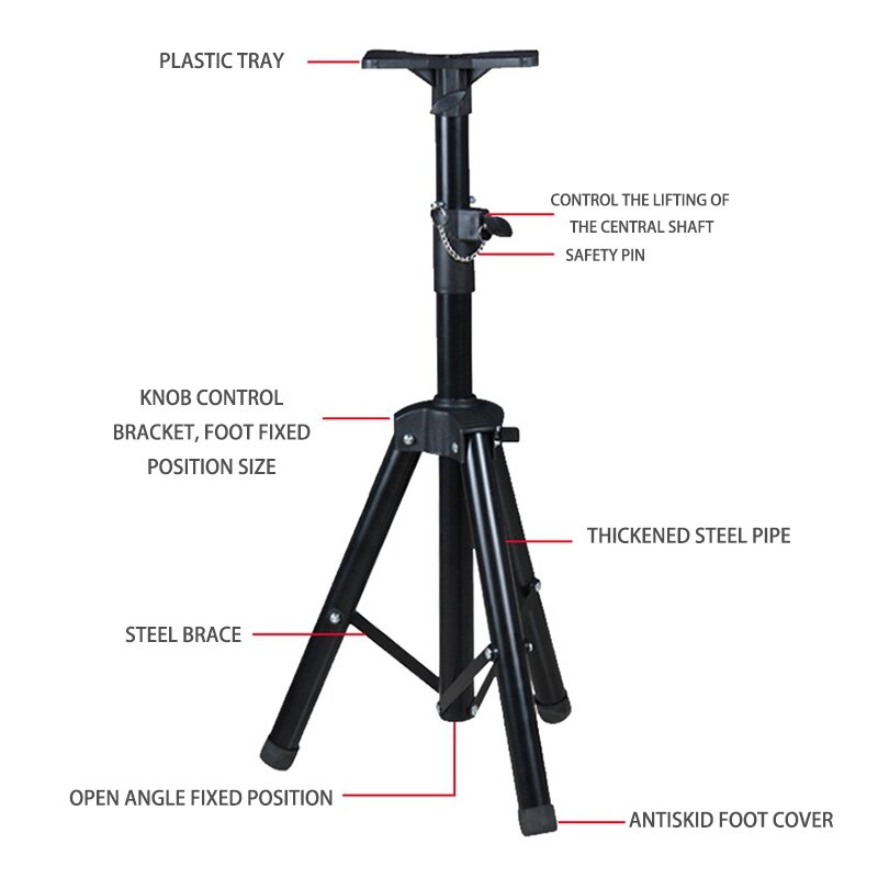 Speaker Stand Tripod Stand o Tripod KTV Outdoor Shelf Floor Stand,the Retractable Length is About 60-120cm