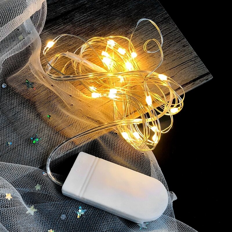 1-10M LED String ไฟทองแดงไฟ Fairy Light สำหรับคริสต์มาส Garland ห้องนอนในร่มโคมไฟตกแต่ง