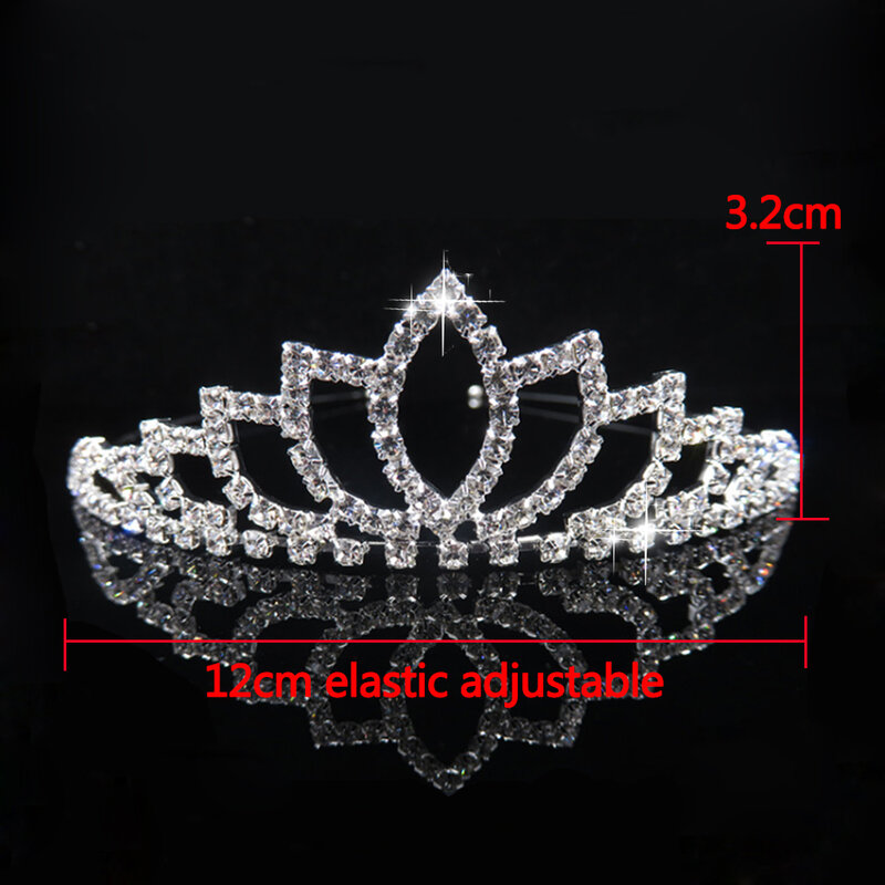 AINAMEISI-Tiaras y coronas de cristal de princesa para niña, diadema para niña, corona de graduación nupcial, accesorios para fiesta de boda, joyería para el cabello