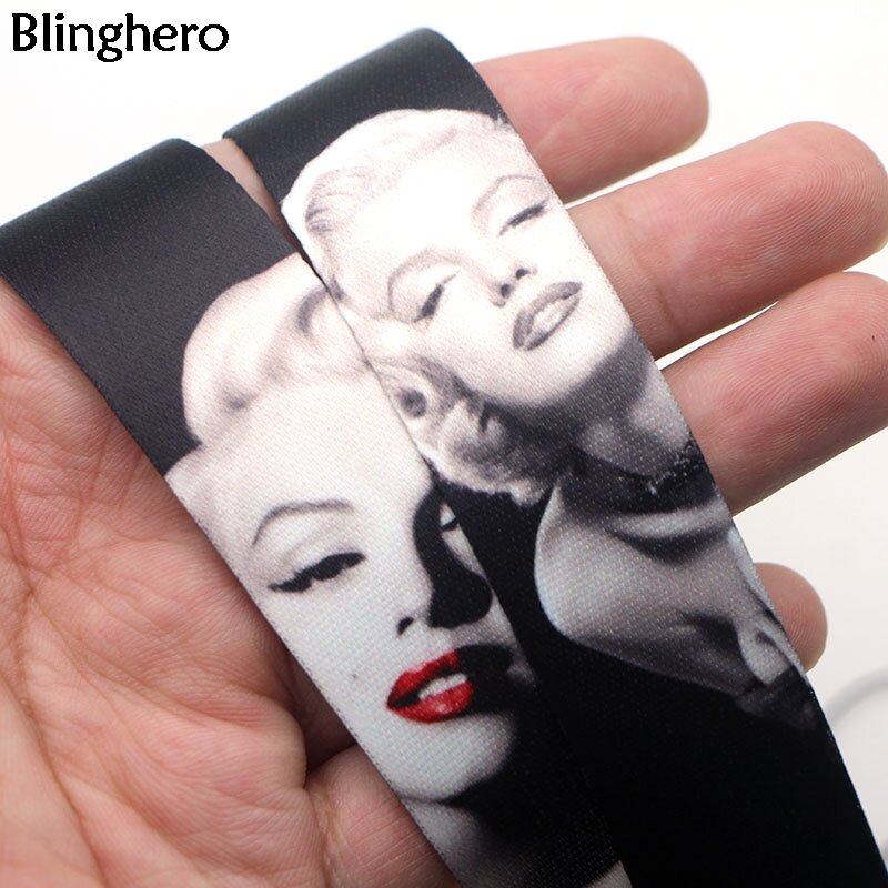 Blinghero Famous Actress Print Lanyard For keys Camera Phone Cool ID Badge Holder Neck Straps With Keychain Lanyards BH0608