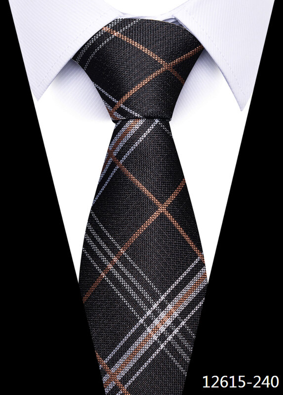 Gravata de seda listrada masculina, acessórios de casamento, gravata marrom masculina, gravata de grupo, cor dourada, presente de festa, novo estilo, 2023
