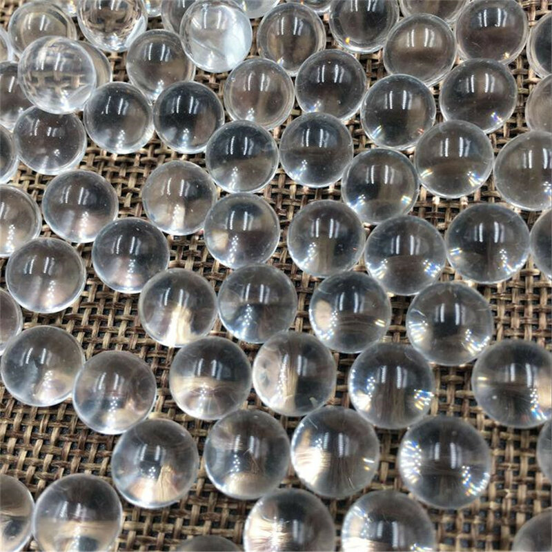 1000pcs 9MM perle di vetro utilizzate accessori per la caccia di palline circolari di particelle di vetro ialine Extra