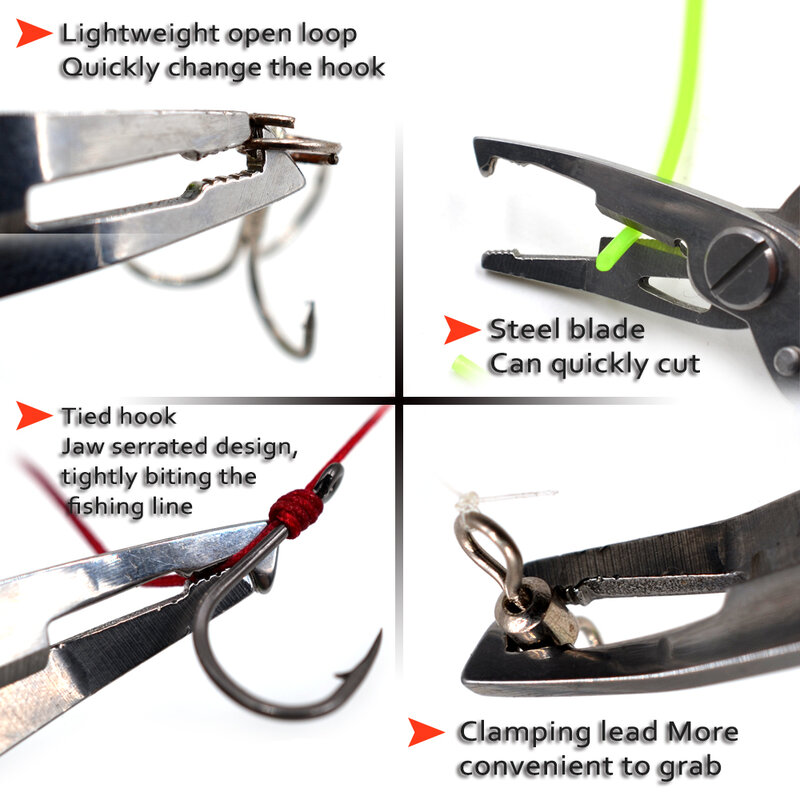 MNFTประมงPlier Scissor Braid Line Lure Cutter Hook Removerฯลฯเครื่องมือตัดปลาใช้แหนบกรรไกรอเนกประสงค์