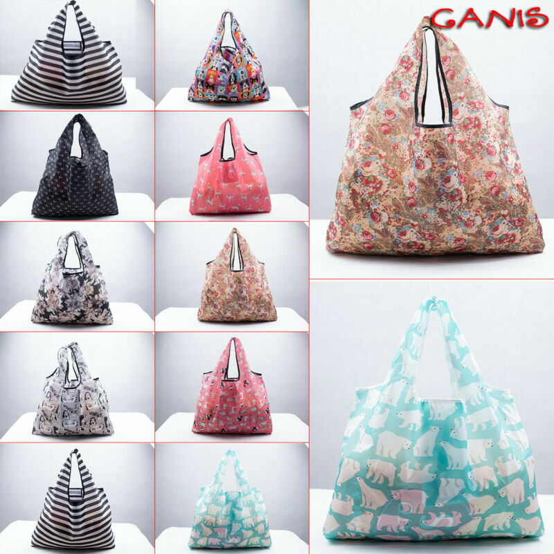Foldable Handy Shopping Bags Reusable Tote Pouch Recycle Storage Handbags Handbag Travel Bag