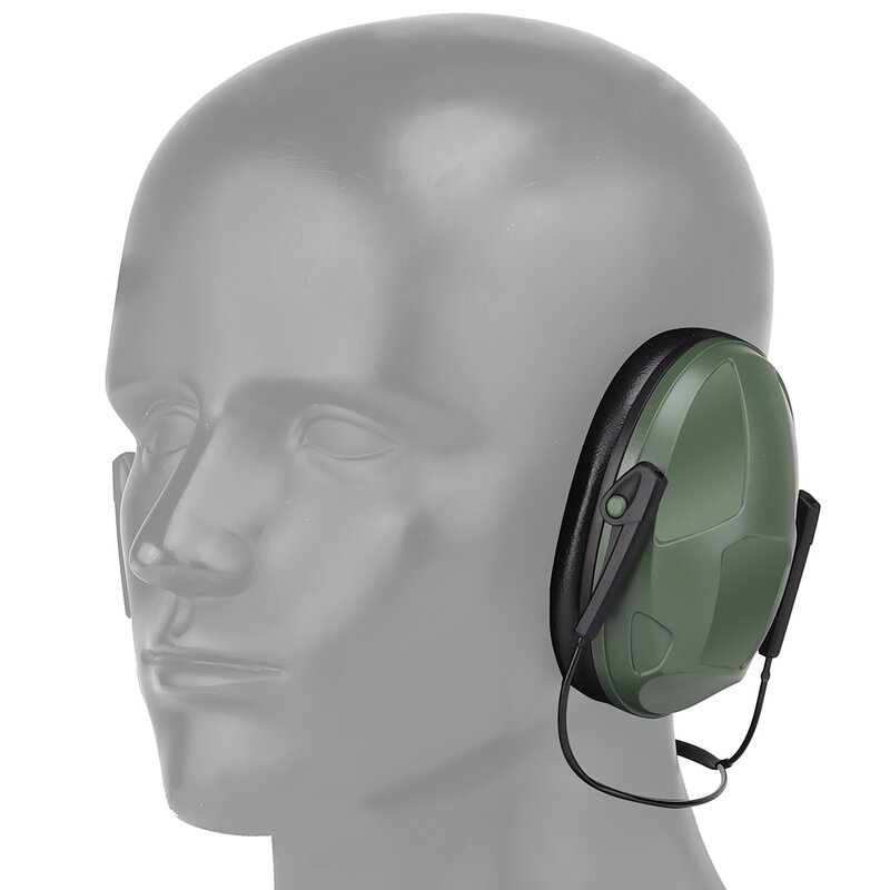 IPSC 슈터 후면 장착 헤드셋, 전술 소음 방지 이어폰, 귀 청력 보호기, 헤드폰 귀마개, 에어소프트 페인트볼 액세서리