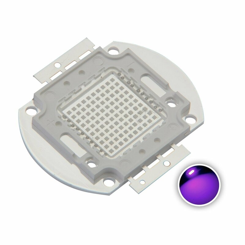 3W 10W 20W 30W 50W 100W High Power Light UV Purple LED 395-400nm Ultraviolet Bulbs Lamp Chips