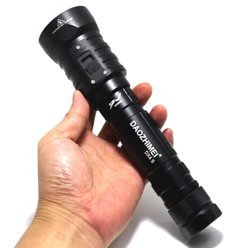 DX4S (upgraded from DX4) XM-L U2 3200LM LED Diving Flashlight Torch Brightness Waterproof 100m White Light Led Torch