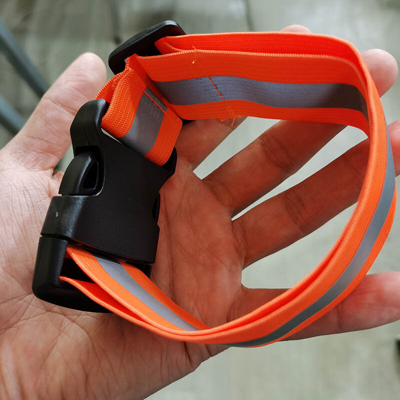 Adjustable Safety Reflective Arm Wrist Band Belt Strap Sports Night Running Reflective for Arm Wrist Waist Ankle Elastic Belt