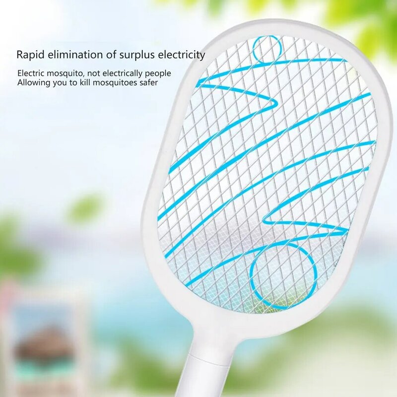 USB Rechargeable Led Bug Zapper Racket Electric Fly Swatter Mosquito Killer Kill Bugs Instantly And Effectively